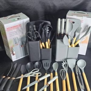 ست 20پارچه كفگير ملاقه وكارد ساطور