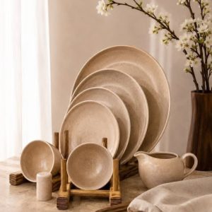 سرویس 30 پارچه چینی رنگی بن (رنگ براق)