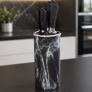 سرویس چاقو Black marble